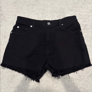 7 for all mankind Black Denim Women's Shorts